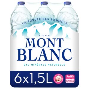 Eau Minérale Naturelle Plate MONT BLANC 6x1L (Copie)
