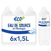 Eau de source Eco+ 6x 1.5L